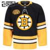 Dresovi Boston Bruins 2024-25 Fanatics Premium 100th Anniversary Custom Treći Crno - Dječji
